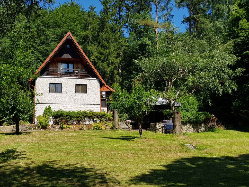 Ferienhaus mit wunderschönen Ausblick im Garten