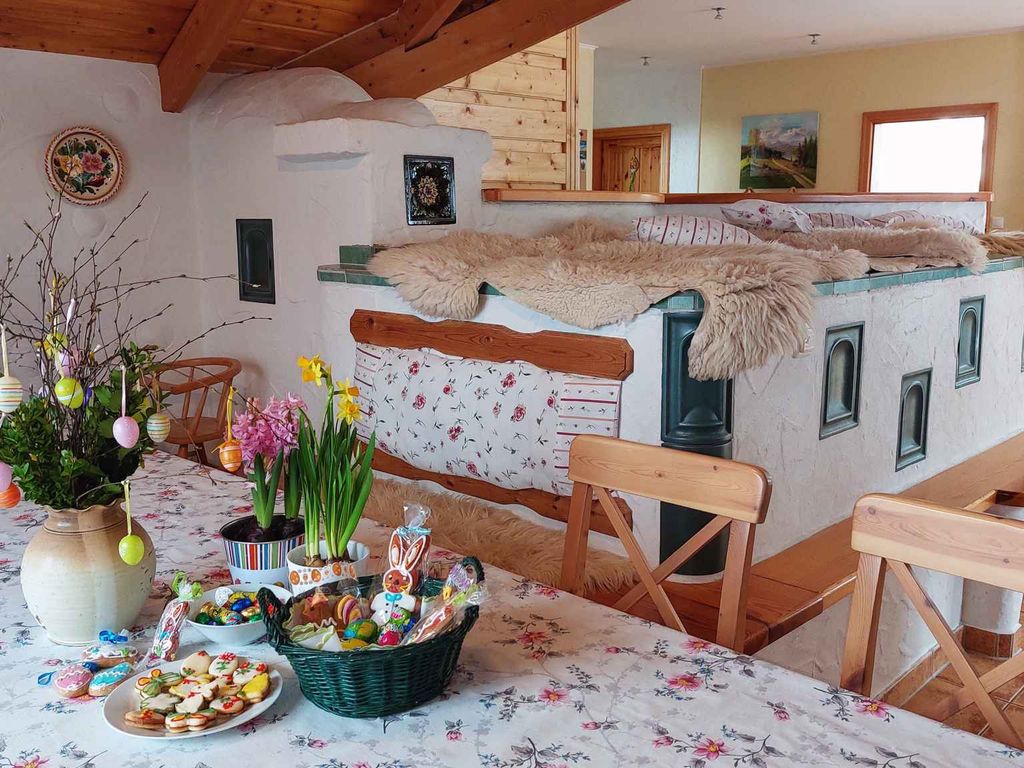 Ferienhaus mit Sauna und Freibad