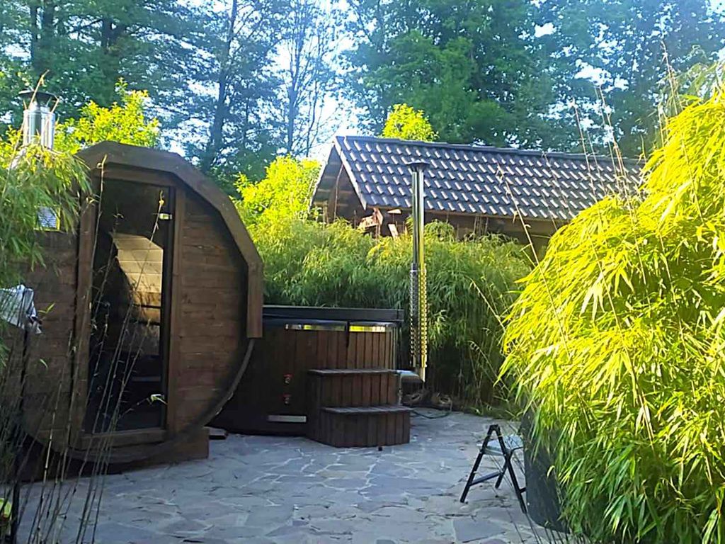 Ferienhaus mit Garten-Wellness