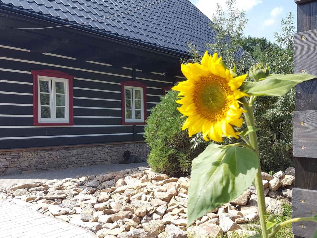 Ferienhaus mit stilvollen Holzmöbeln
