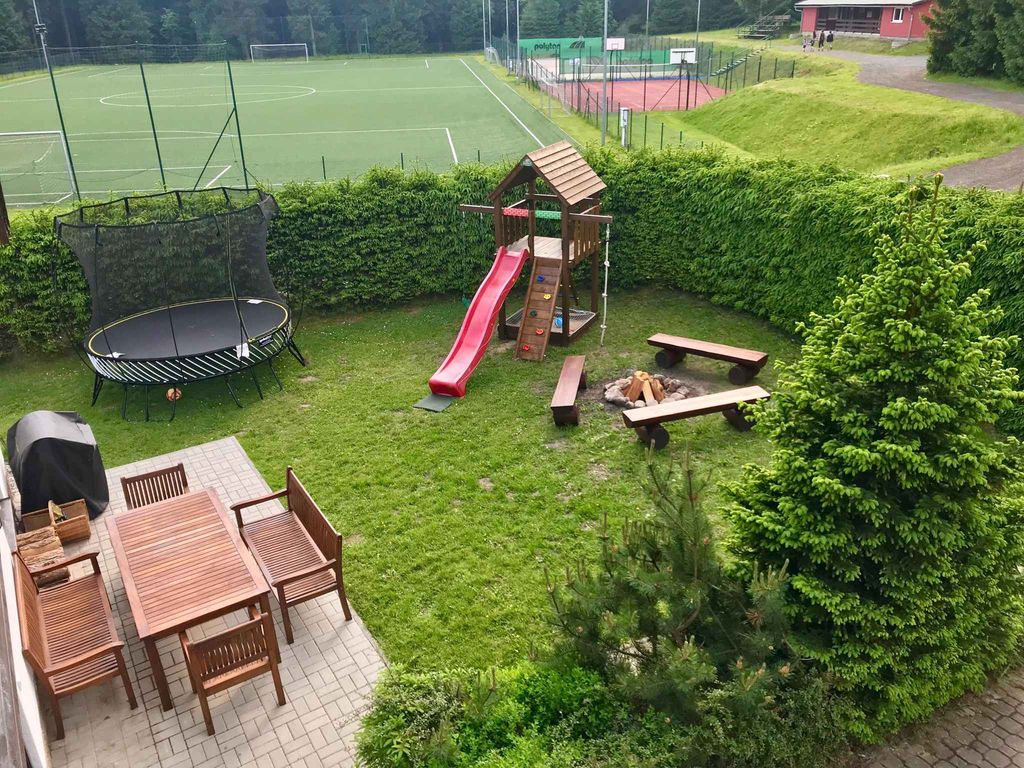 Ferienhaus mit Sauna mit Duschecke