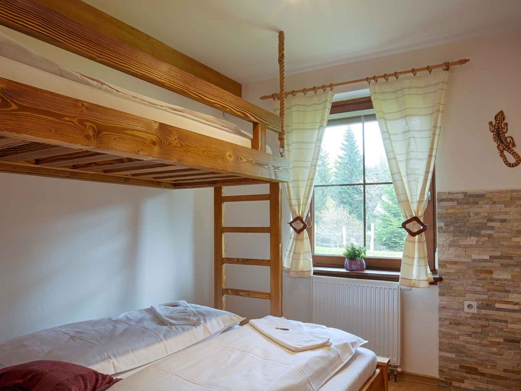 Ferienhaus mit Sauna mit Duschecke