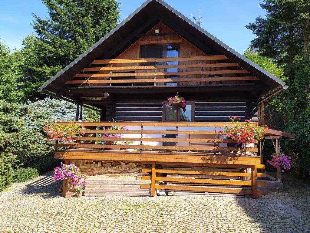 Ferienhaus mit Kamin in Seenähe