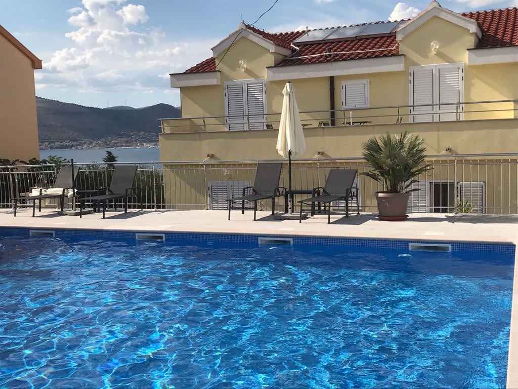 Ferienwohnung 150 m vom Strand mit Meerblick
