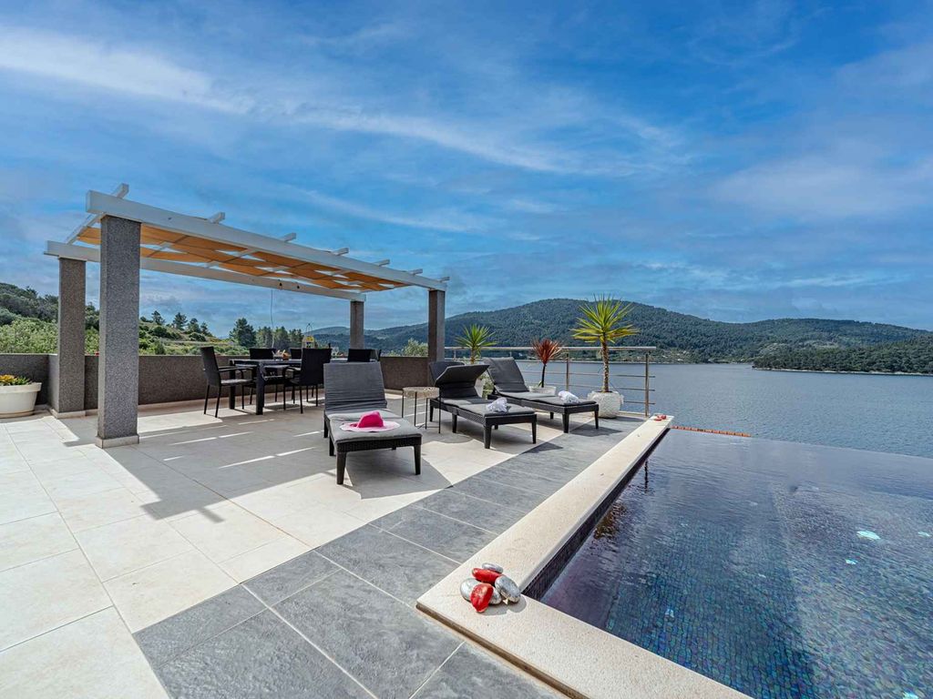 Villa mit Pool und Meerblick