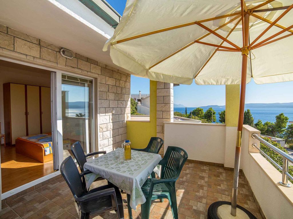 Ferienwohnung mit Pool und Meerblick
