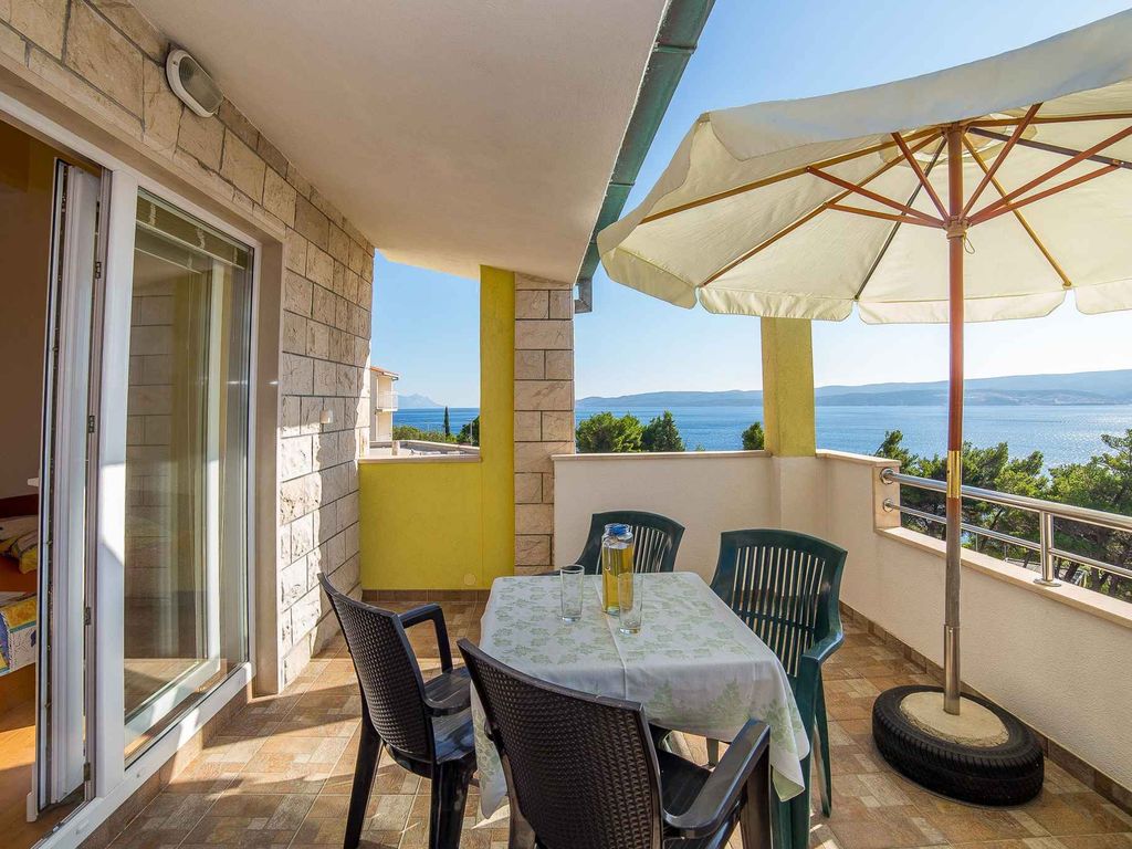 Ferienwohnung mit Pool und Meerblick
