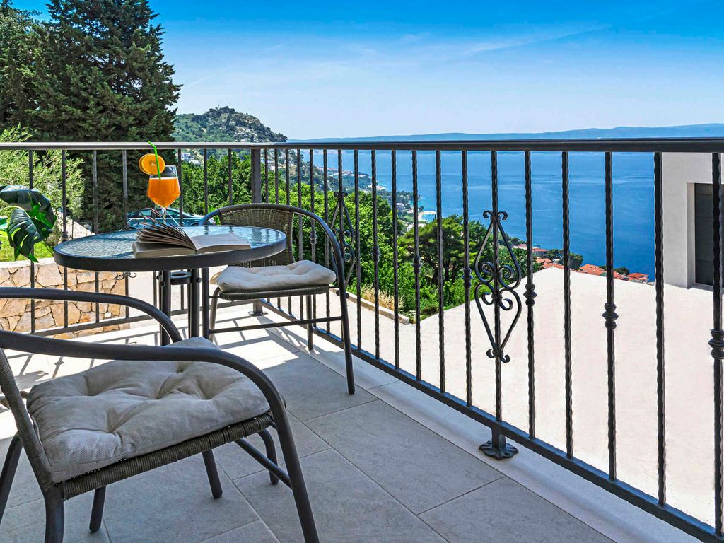 Ferienhaus mit atemberaubendem Panoramablick auf das Meer.