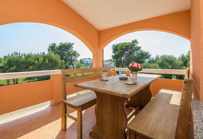 Ferienwohnung mit Balkon und Meerblick