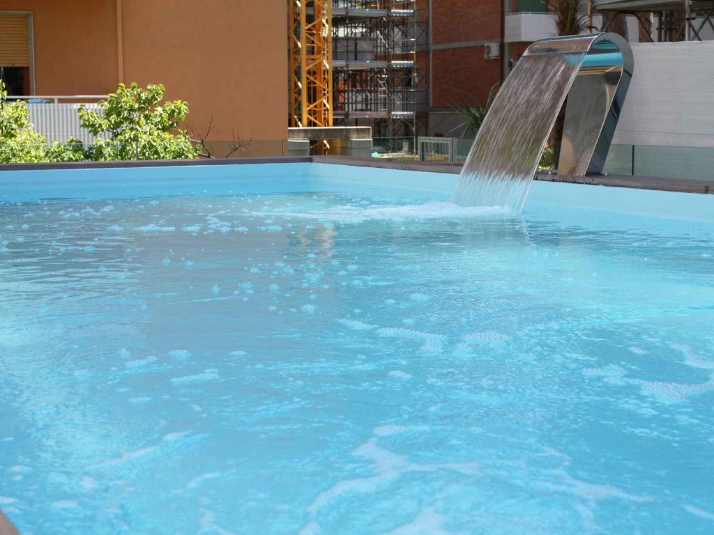 Ferienwohnung mit Klimaanlage und Pool in der Nähe vom Strand