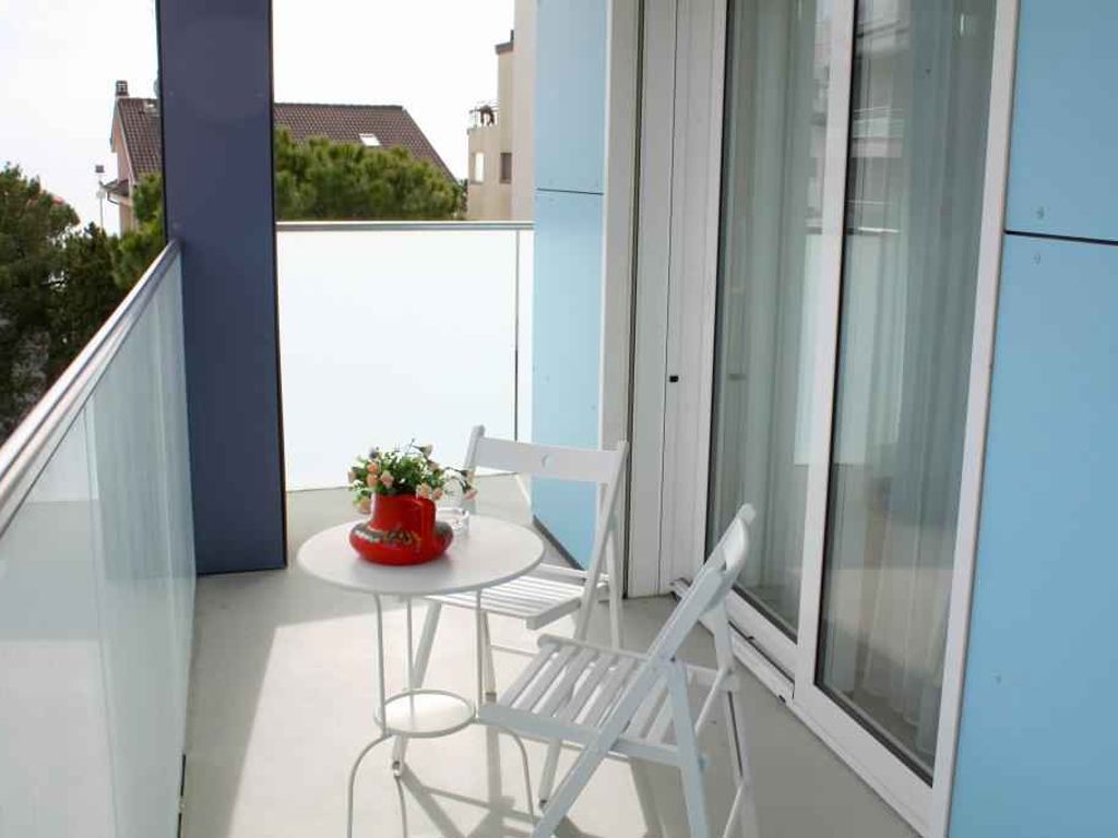 Ferienwohnung mit Klimaanlage und Balkon in Lignano