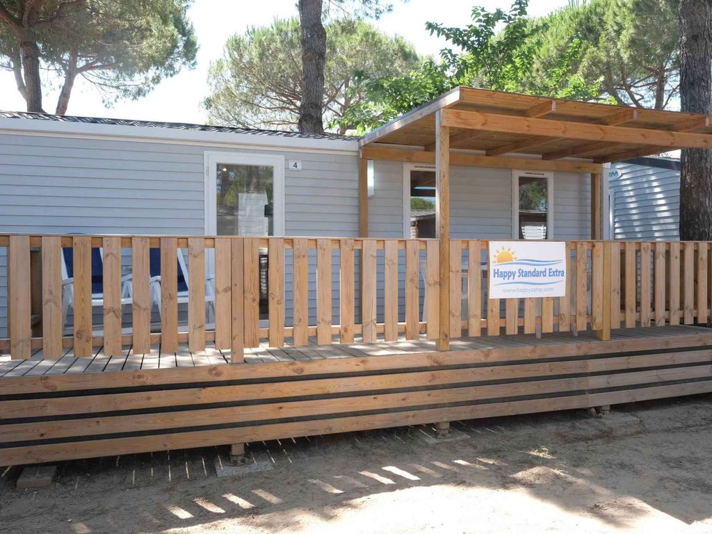 Mobilehome mit Klimaanlage, Terrasse und Pool