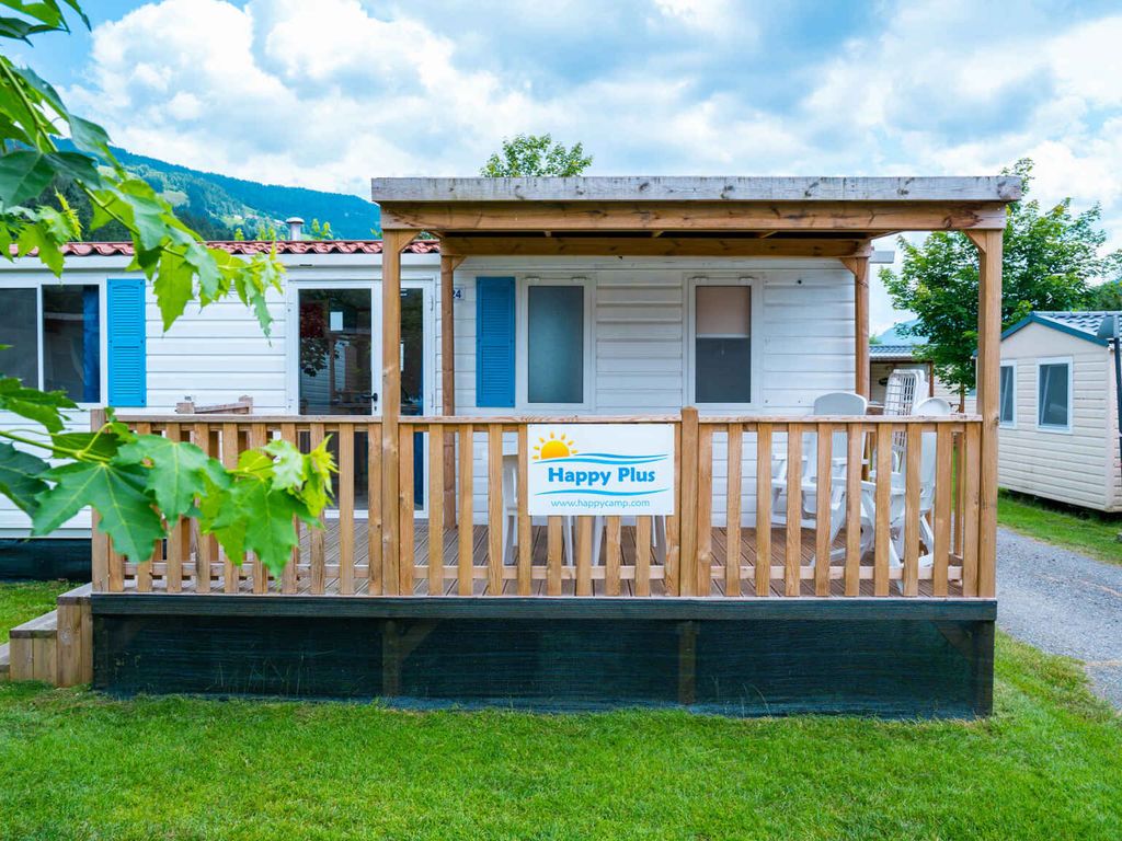 Mobilehome mit Klimaanlage, Terrasse und Pool