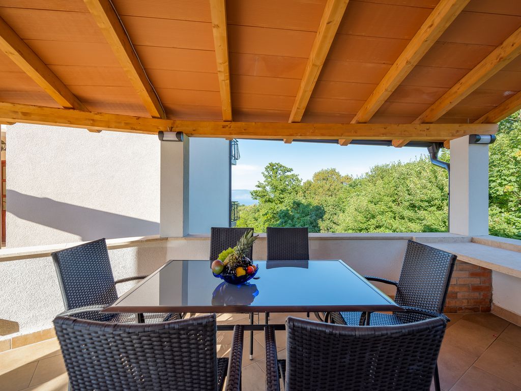 Ferienwohnung mit Meerblick und Pool