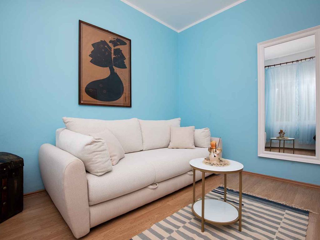Ferienwohnung mit großer Terrasse in Strandnähe
