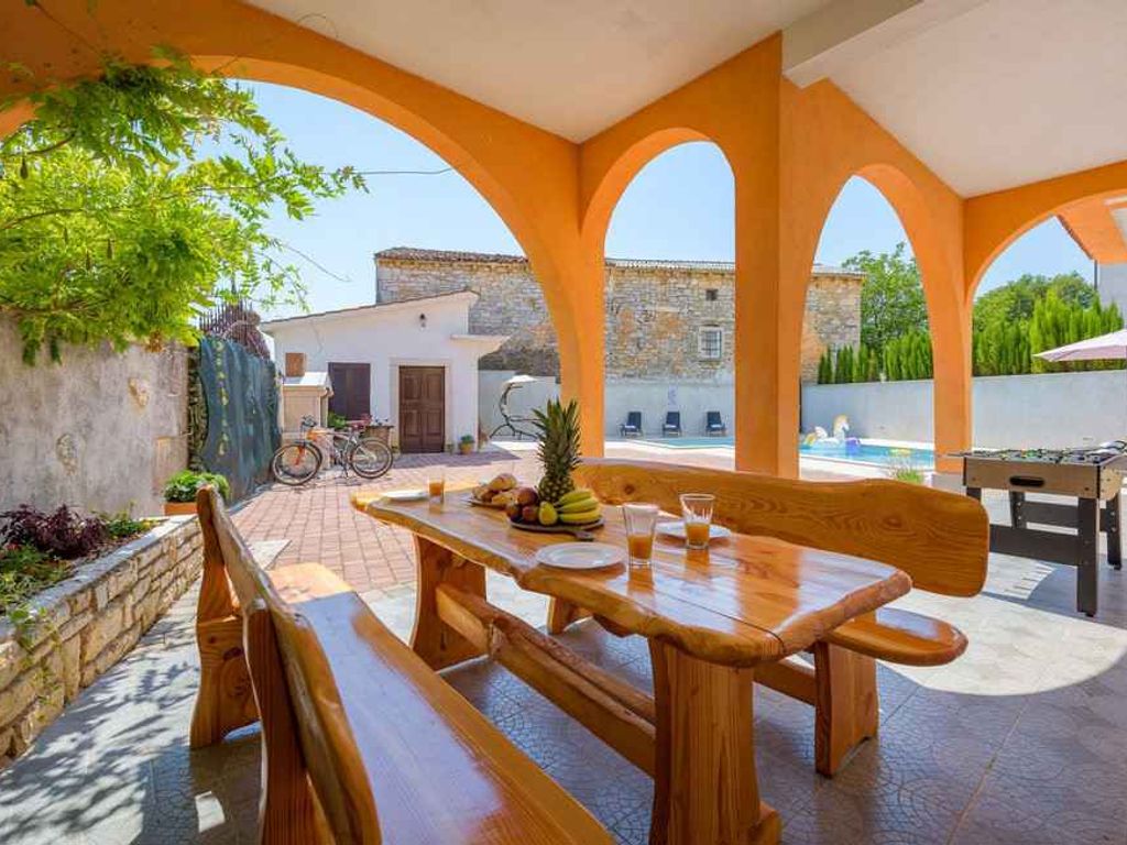 Ferienhaus mit Privatpool und Sauna