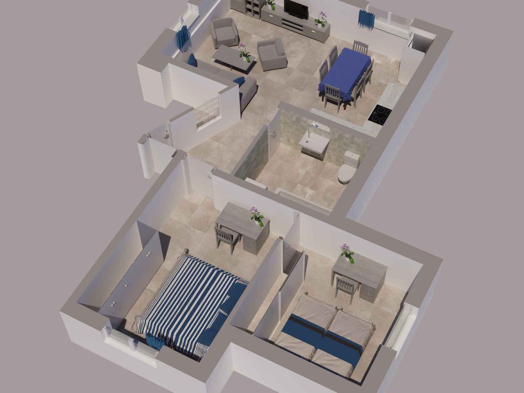 Ferienwohnung mit Klimaanlage und Terrasse