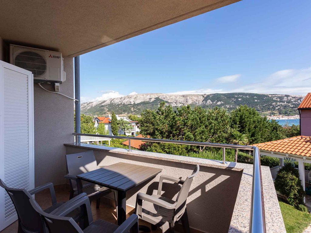 Ferienwohnung am Meer mit Grill und Blick auf ein Panorama