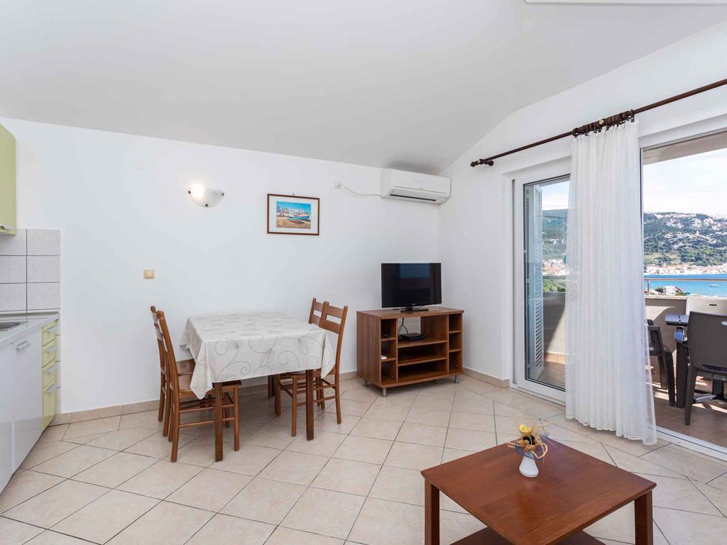 Ferienwohnung am Meer mit Grill und Blick auf ein Panorama