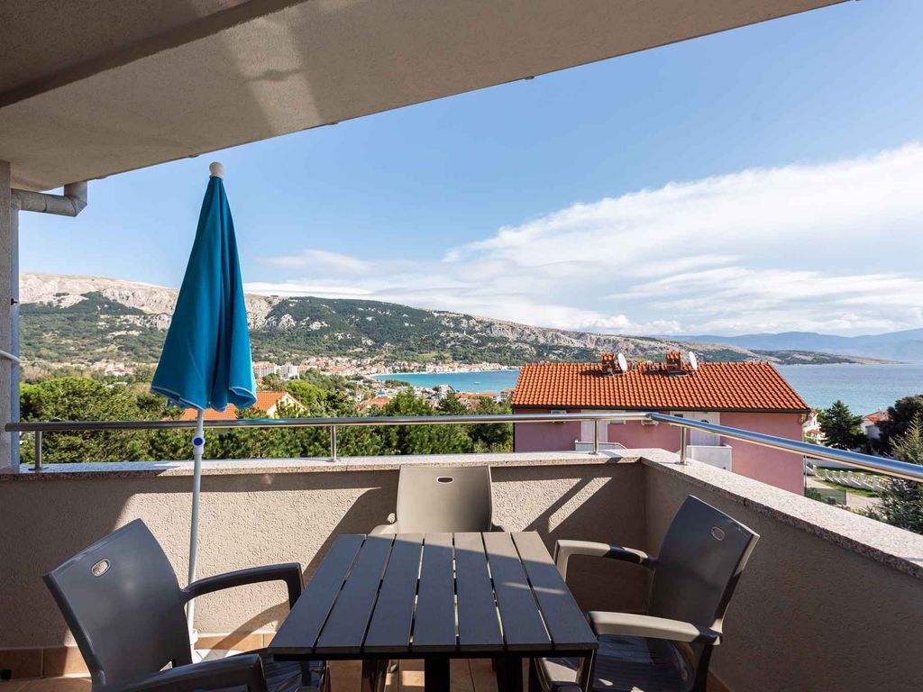 Ferienwohnung am Meer mit Grill und Blick auf ein Panorama