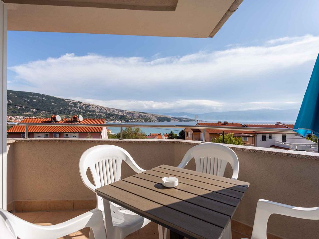 Ferienwohnung am Meer mit Grill und Blick auf ein Panorama
