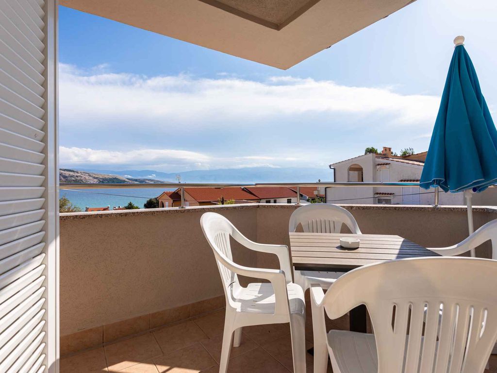Ferienwohnung am Meer mit Grill und Blick auf ein Panorama