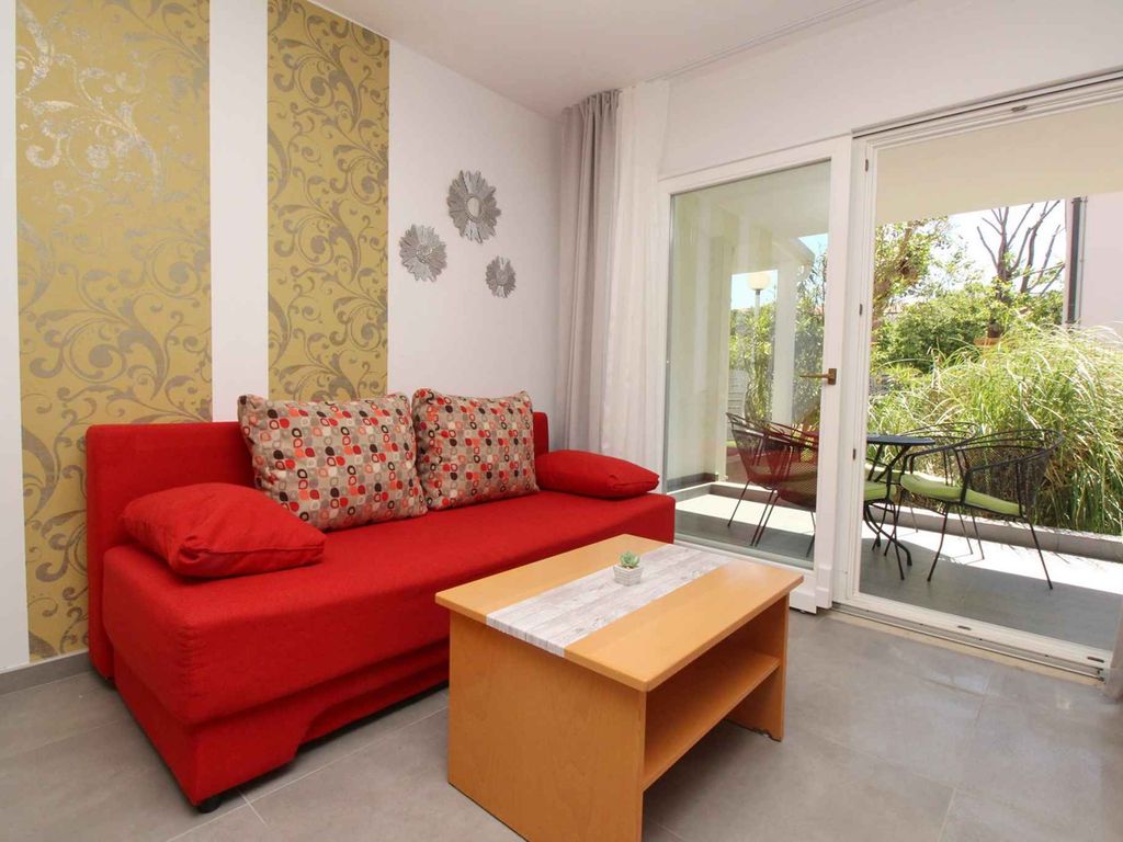 Ferienwohnung mit Terrasse in Strandnähe