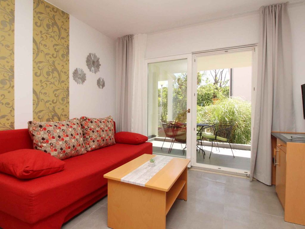 Ferienwohnung mit Terrasse in Strandnähe