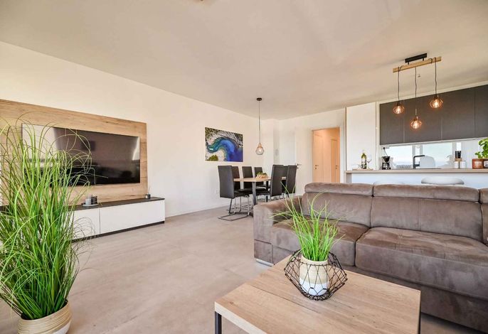 Ferienwohnung mit Meerblick in Strandnähe