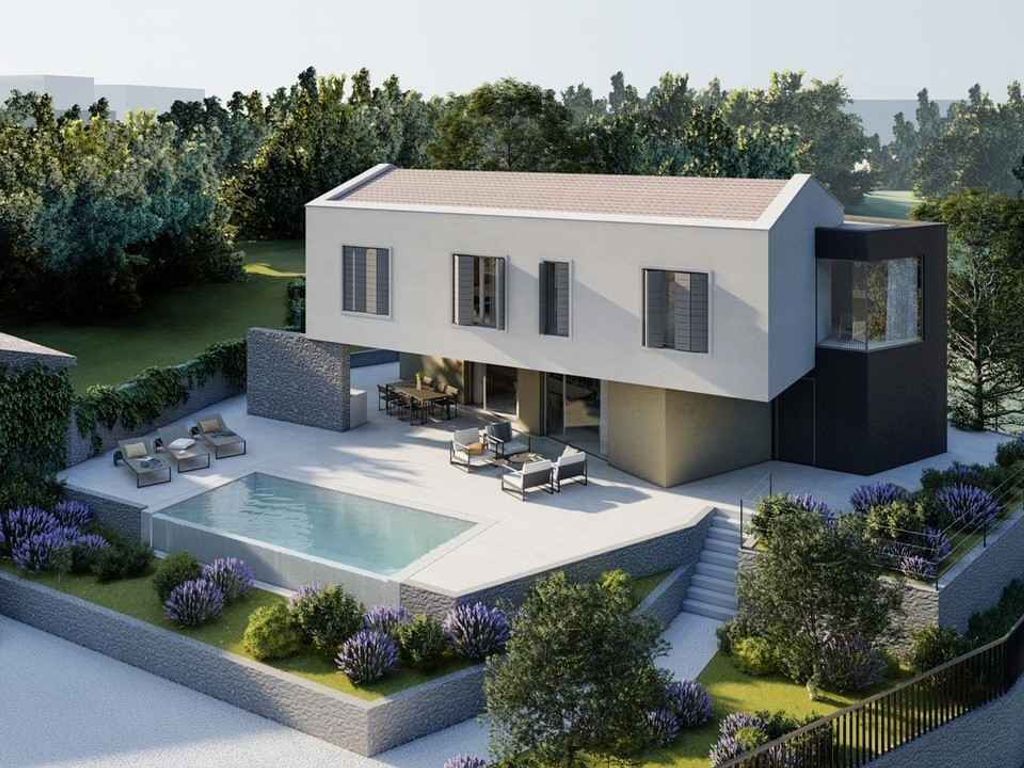 Villa mit Swimmingpool, Fitnessraum und Grill