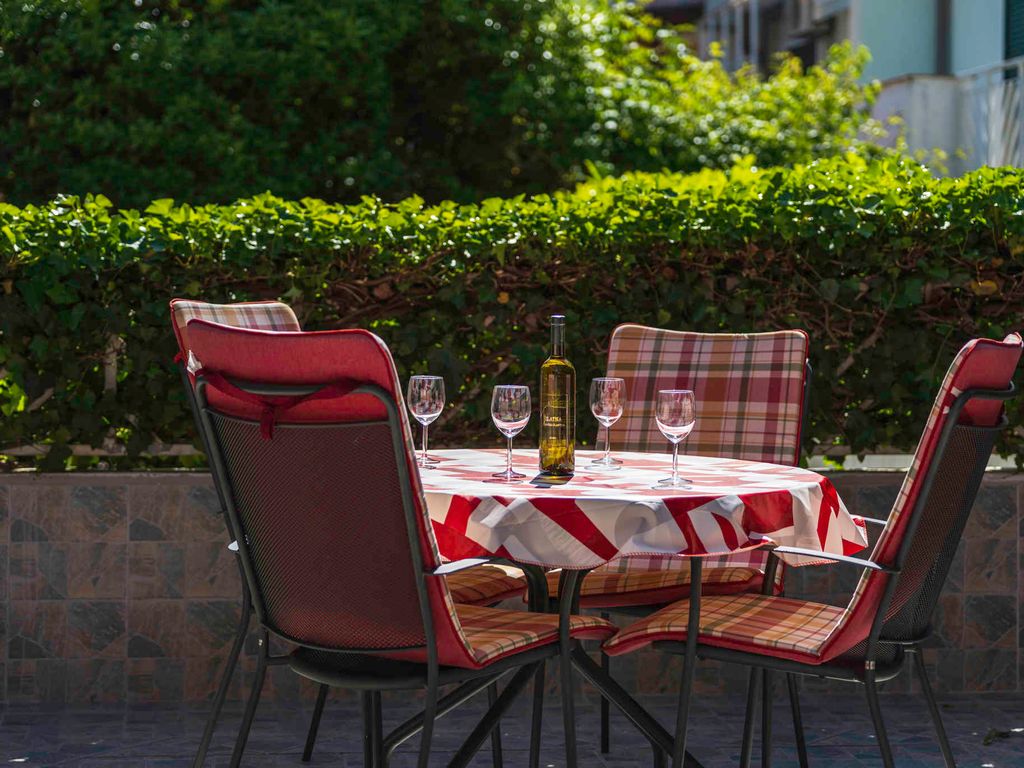 Ferienwohnung mit Terrasse in Strandnähe