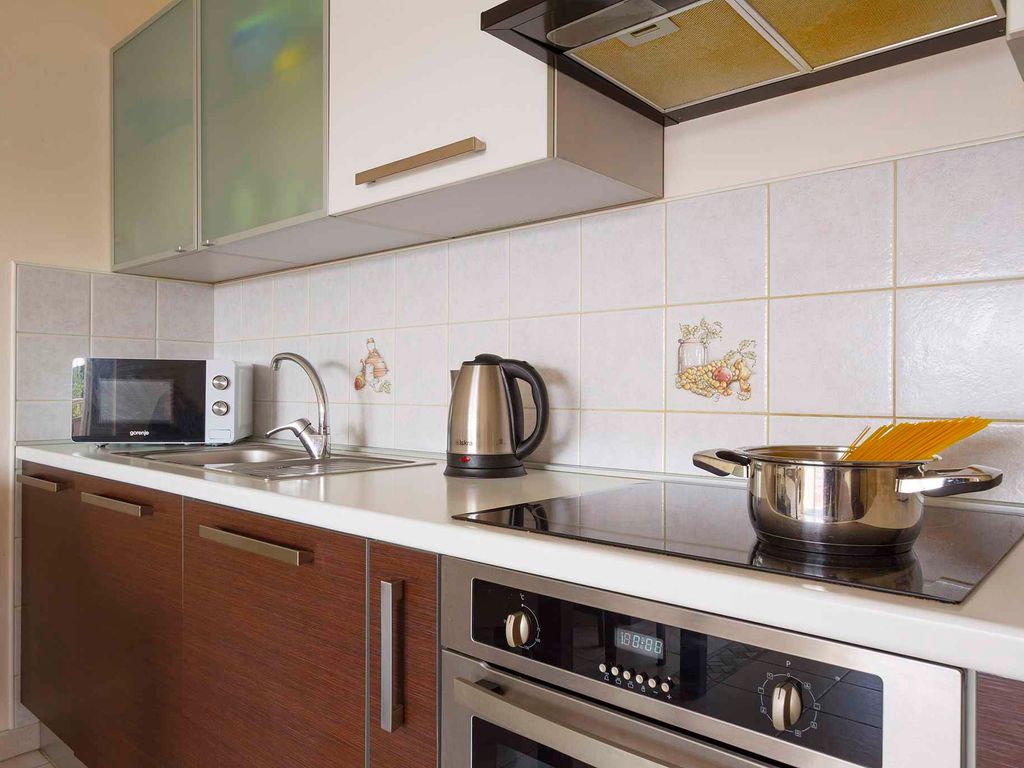 Ferienwohnung mit einen Balkon und Meerblick