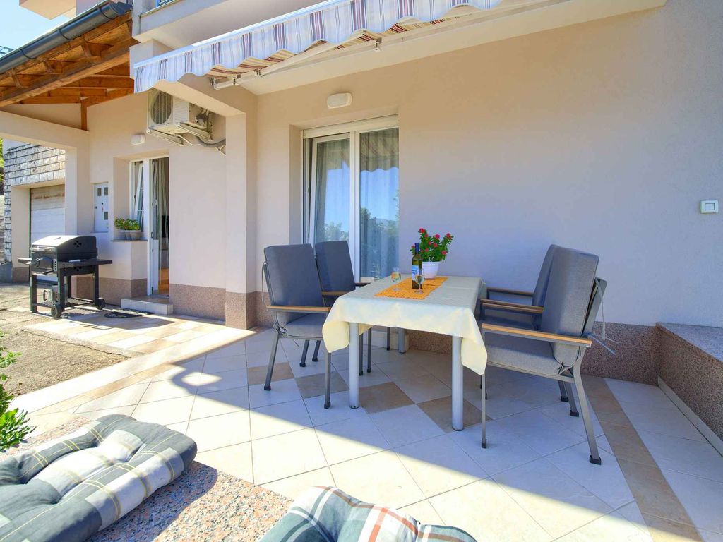 Ferienwohnung mit Blick auf das Meer und Altstadt Vrbnik