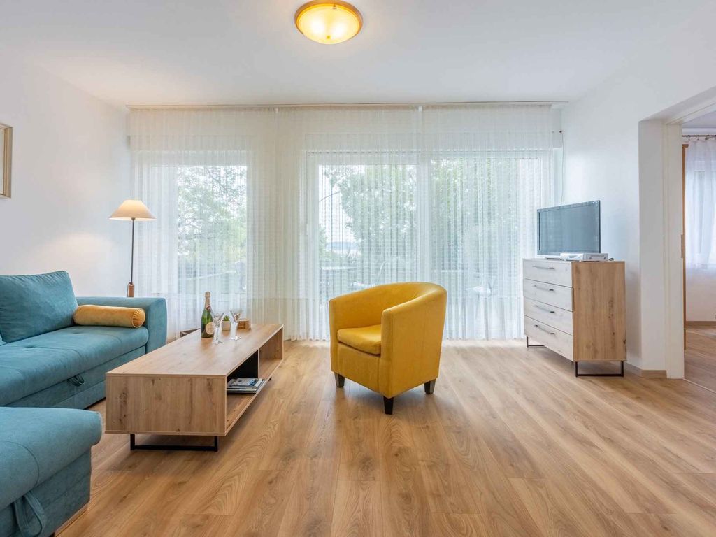 Ferienwohnung mit Terrasse in Strandnähe