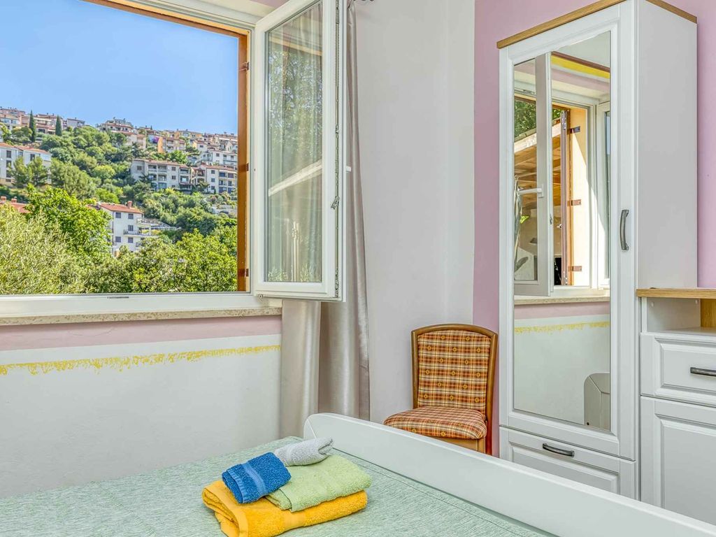 Apartment für 4 Personen, zwei Schlafzimmer, Terrasse, Gartenblick, A/C