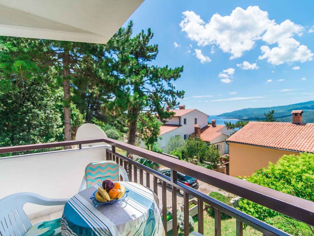Apartment mit 1 Schlafzimmer mit Meer- und Gartenblick