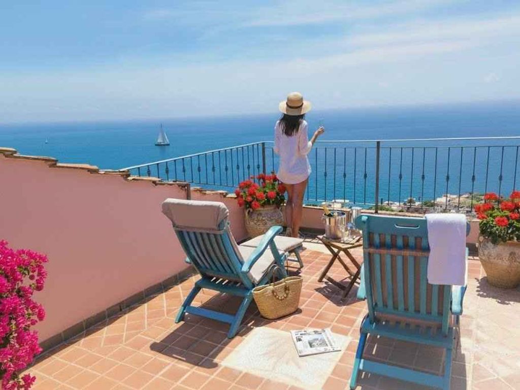 Ferienhaus mit Meerblick und Dachterrasse