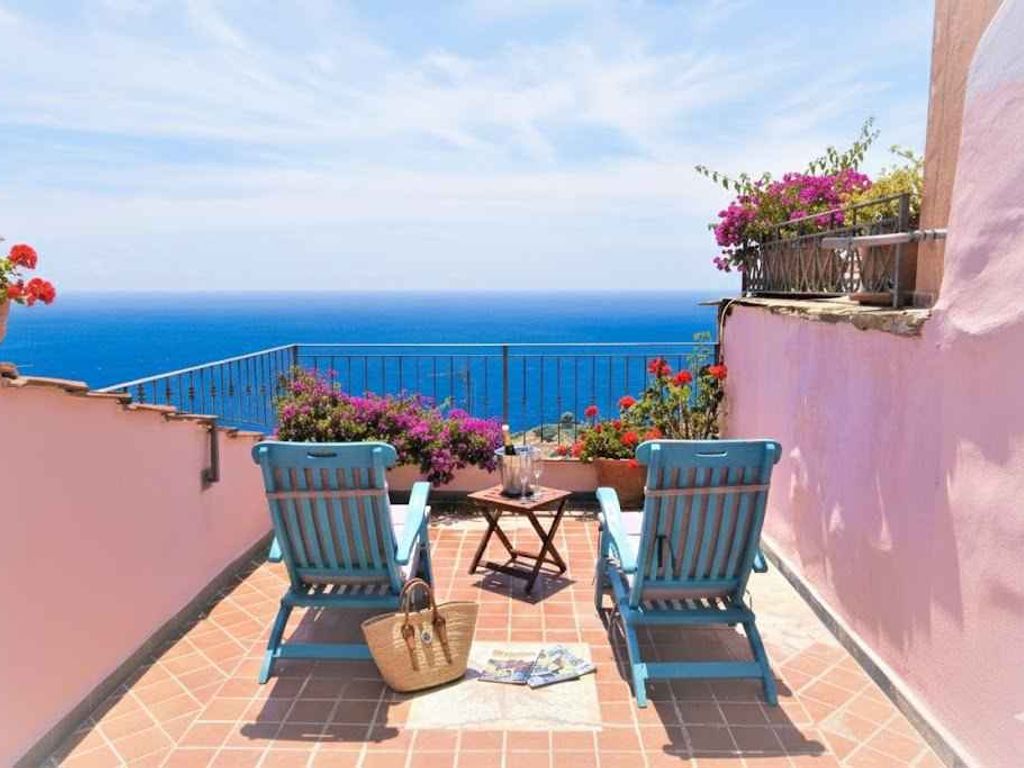 Ferienhaus mit Meerblick und Dachterrasse