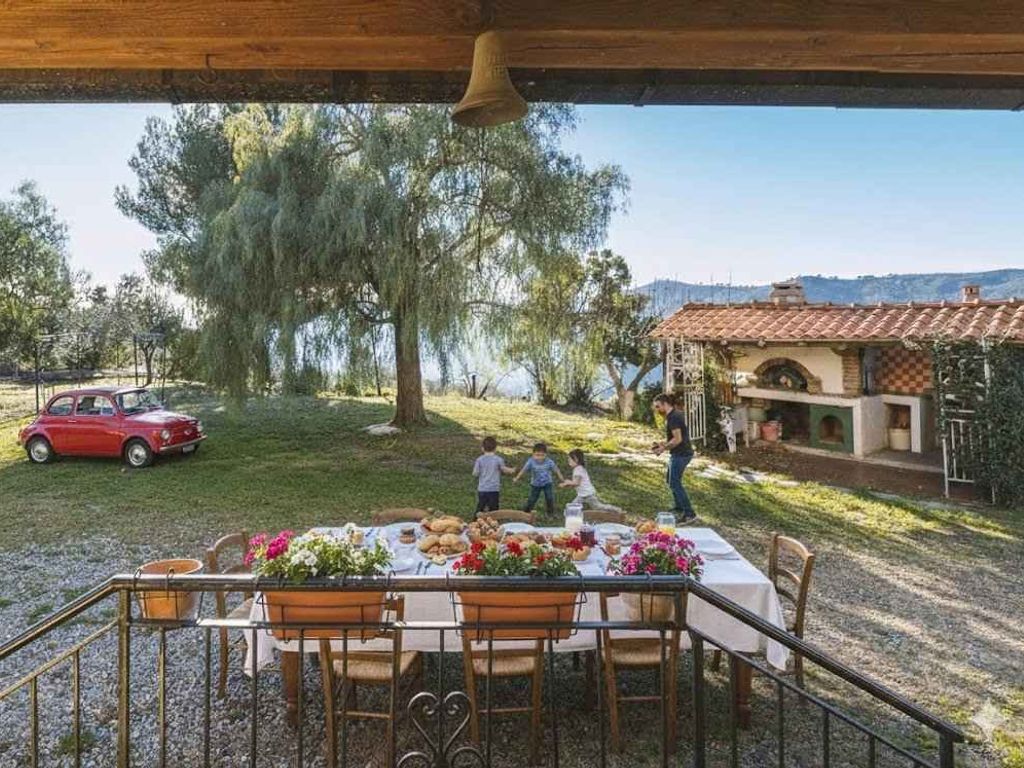 Ferienwohnung mit Klimaanlage und Garten