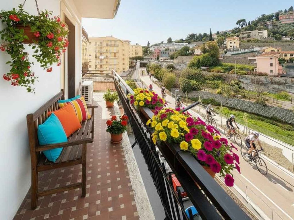 Ferienwohnung mit Klimaanlage und Balkon