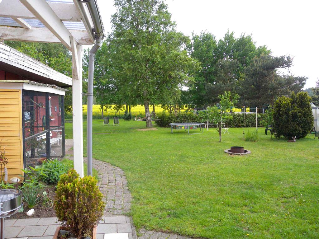 Ferienwohnung mit Kamin und überdachter Terrasse