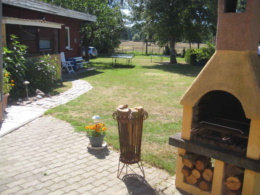 Ferienwohnung mit Kamin und überdachter Terrasse