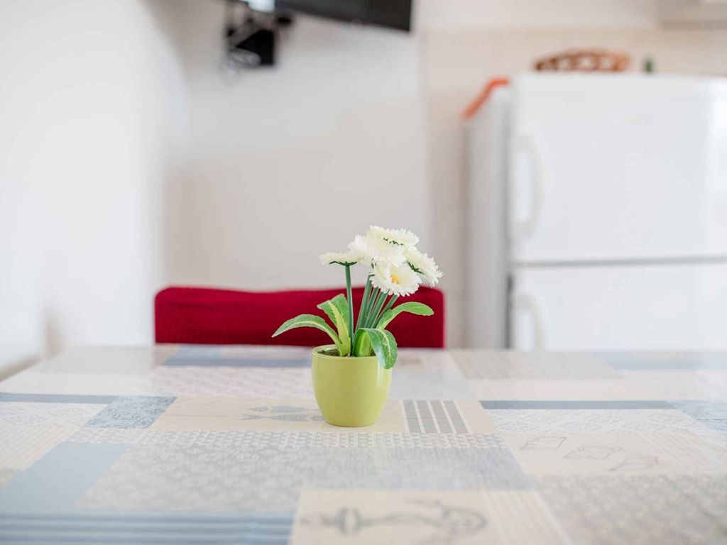 Apartment mit zwei Schlafzimmern und einem Balkon mit Meerblick für 4-5 Personen