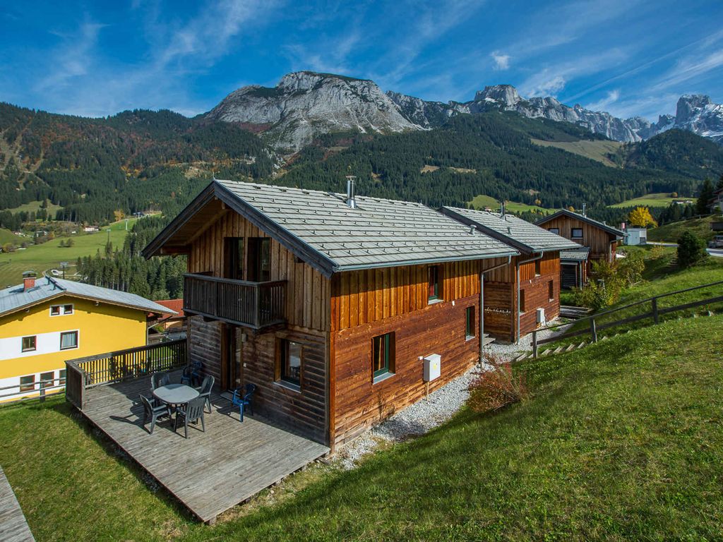 Ferienhaus mit Blick auf die Salzburger Dolomiten