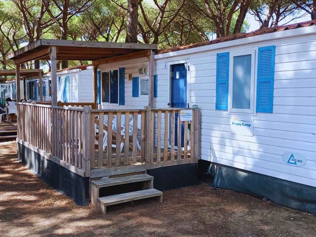Mobilehome mit Klimaanlage, Terrasse und Pool