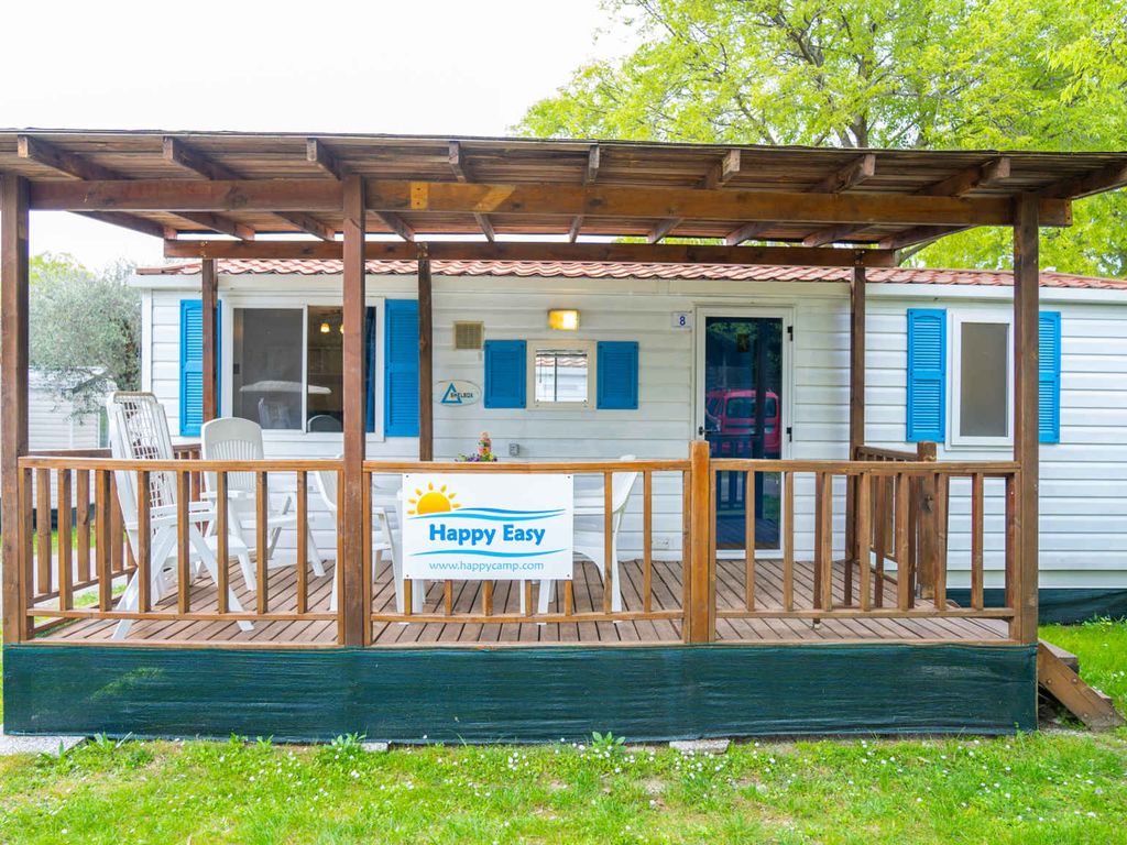 Mobilehome mit Klimaanlage, Terrasse und Pool