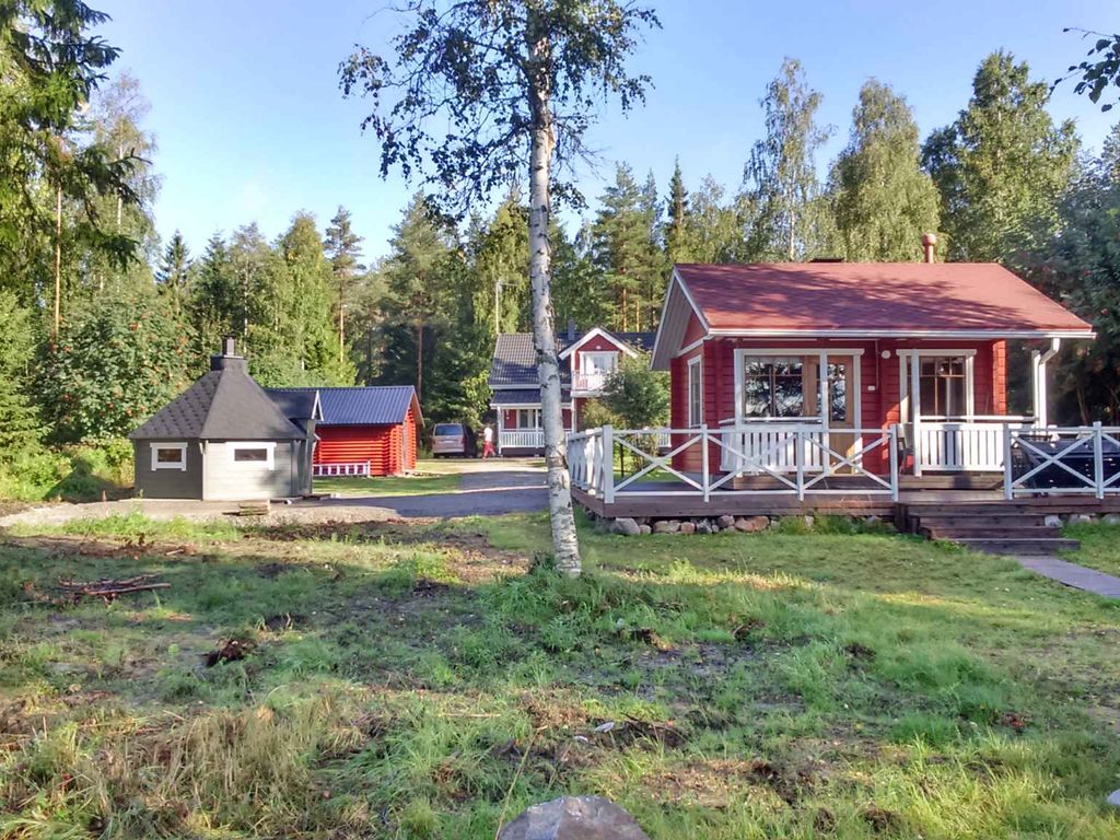 Ferienhaus mit Strandsauna am See und eigenem Badestrand