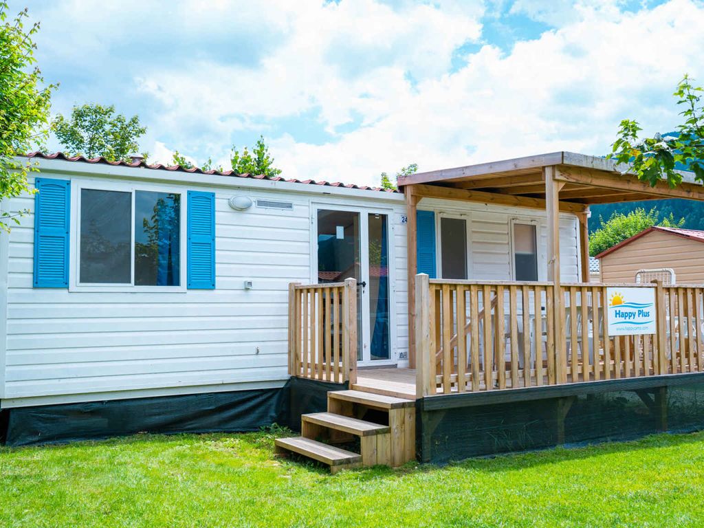 Mobilehome mit Klimaanlage, Terrasse und Pool