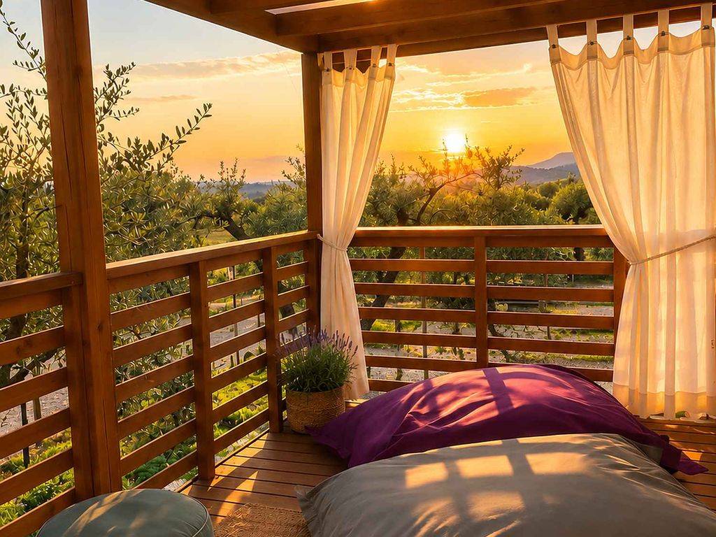 Bungalow Mit eigenem Whirlpool