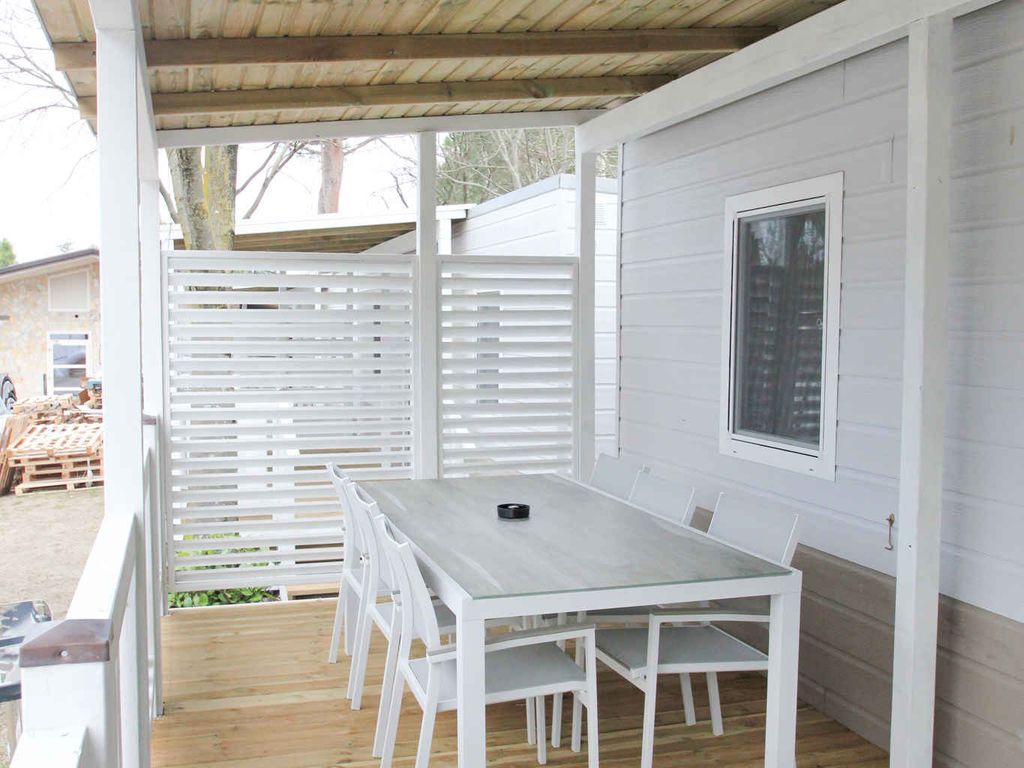 Mobilehome mit Klimaanlage, Terrasse und Pool